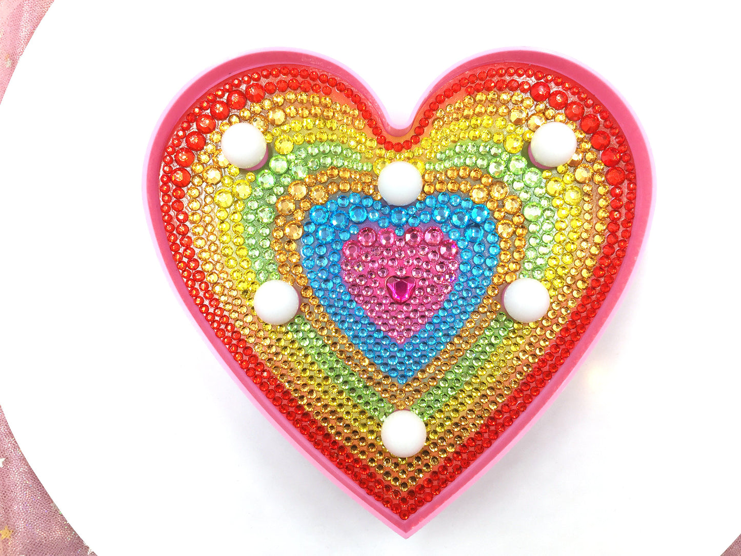 DIY diamond painting light dedicated full diamond LED night light | Rainbow love